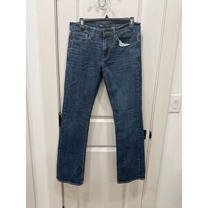 BKE Aiden Mens Straight Leg Jeans Medium Wash Blue Denim 32x34